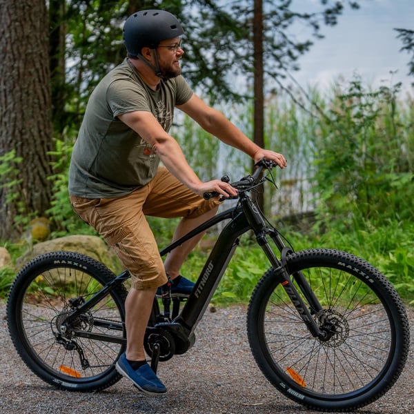 FitNord Ranger 700FS heldämpad Elmountainbike, svart (720 Wh batteri)