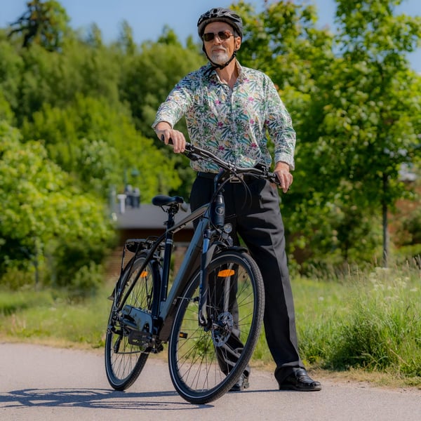 FitNord Venture 300 Elcykel, svart (720 Wh batteri)