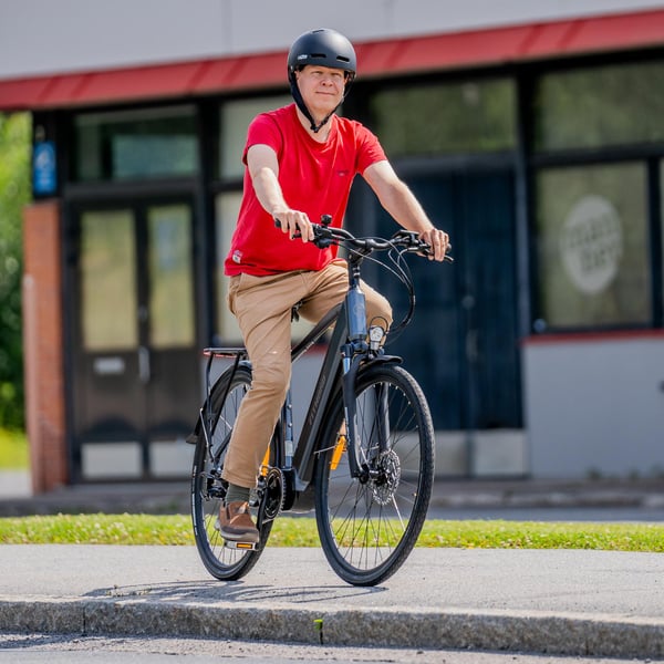 FitNord Venture 500 Elcykel, grafitgrå (630 Wh)  med ytterligare ett års garanti