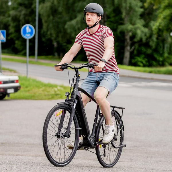 FitNord Venture 700 Elcykel, svart (720 Wh batteri)  med ytterligare ett års garanti