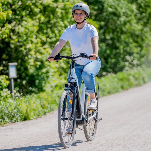 FitNord Ava 700 Elcykel, vit (720 Wh batteri)  med ytterligare ett års garanti