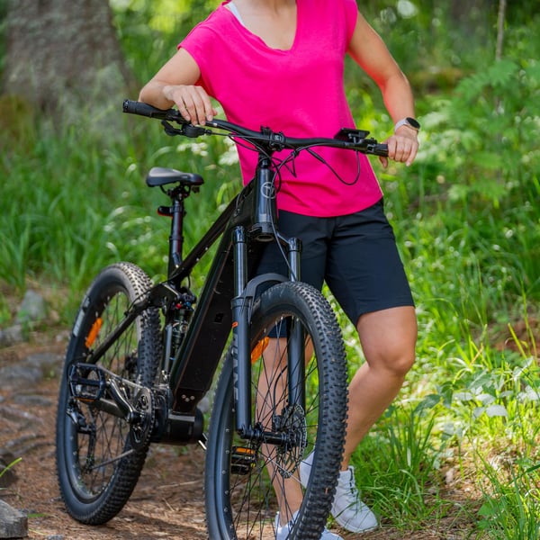 FitNord Ranger 700FS heldämpad Elmountainbike, svart (720 Wh batteri)