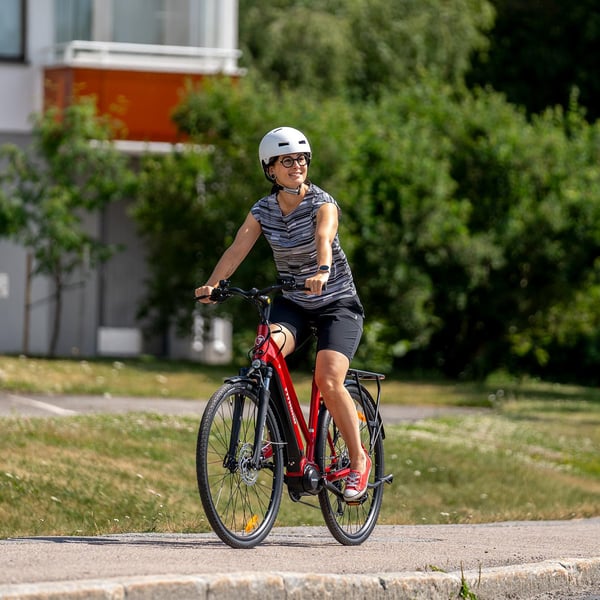 FitNord Ava 700 Elcykel, röd (720 Wh batteri)  med ytterligare ett års garanti