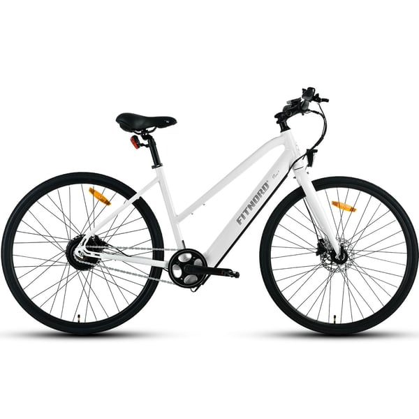 Fitnord Flow+ Elcykel, Vit