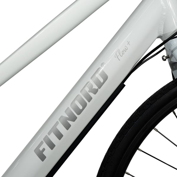 Fitnord Flow+ Elcykel, Vit