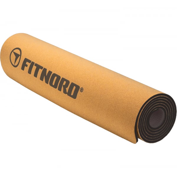 FitNord Kork Yogamatta, Svart