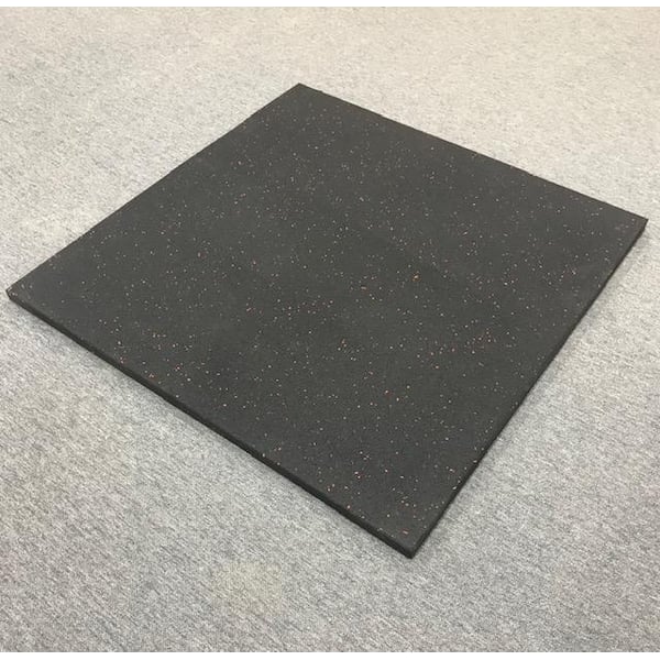 Gummiplatta för tyngdlyftningsområden 30 mm (1 x 1 m), FitNord
