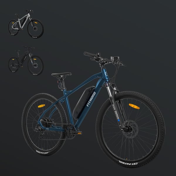 FitNord Ranger 200 Elmountainbike 2024, blå (540 Wh batteri)