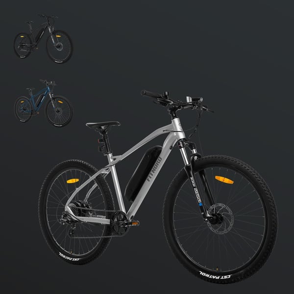 FitNord Ranger 200 Elmountainbike 2024, silver (540 Wh batteri)