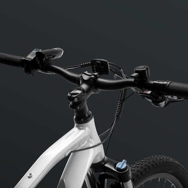 FitNord Ranger 200 Elmountainbike 2024, silver (540 Wh batteri)