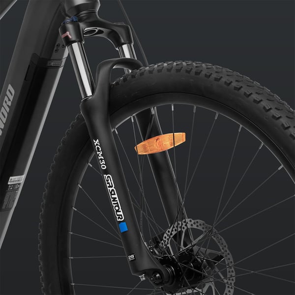 FitNord Ranger 300 Elmountainbike 2024, svart (720 Wh batteri)