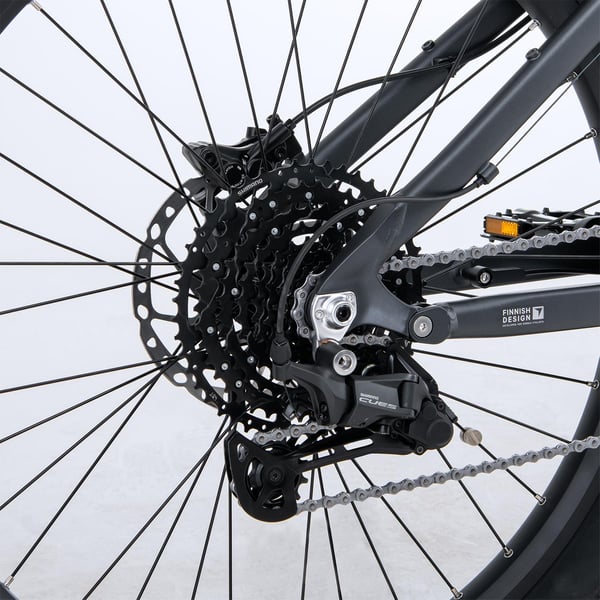 FitNord Ranger 700FS Elmountaincykel G2, svart