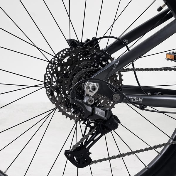 FitNord Ranger 800FS Elmountainbike, grafit