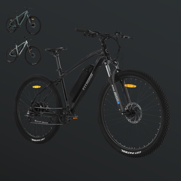 FitNord Ranger 200 Elmountainbike 2024, svart (540 Wh batteri)