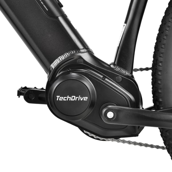 FitNord Ranger 500 Elmountainbike, svart (630 Wh batteri)  med ytterligare ett års garanti