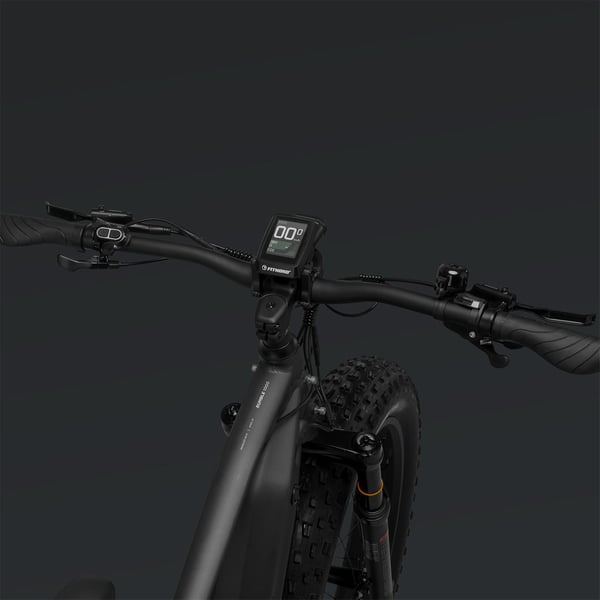 FitNord Rumble 1000 Elfatbike 2024, svart (856,8 Wh batteri)