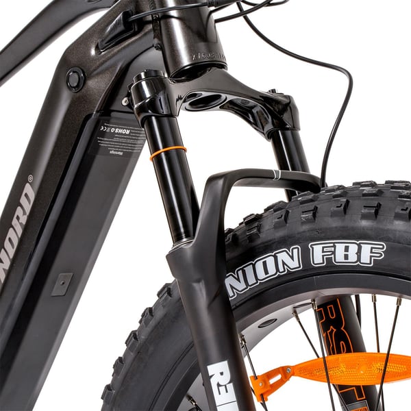 FitNord Rumble 1000 Elfatbike, svart (882 Wh batteri)  med ytterligare ett års garanti