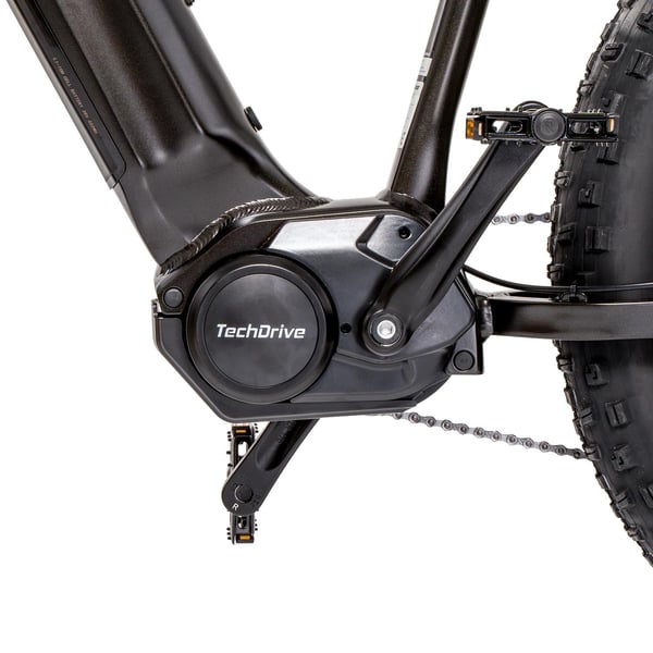 FitNord Rumble 1000 Elfatbike, svart (882 Wh batteri)  med ytterligare ett års garanti