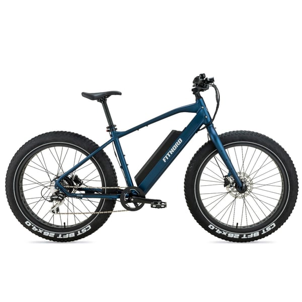 FitNord Rumble 300 Elfatbike 2024, blå (720 Wh batteri)