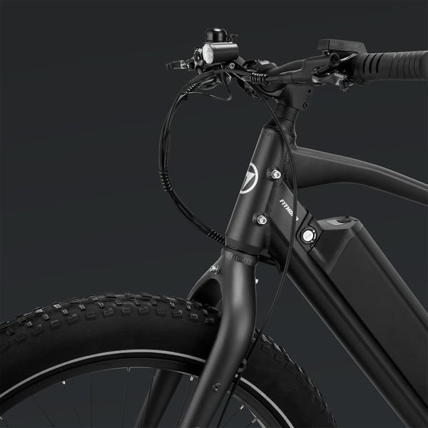 FitNord Rumble 500 Elfatbike 2024, svart (720 Wh batteri)