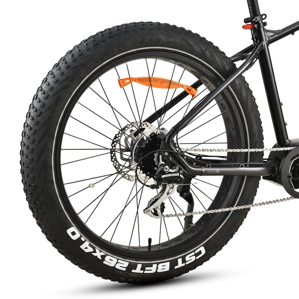 FitNord Rumble 500 Elfatbike, svart (720 Wh batteri)  med ytterligare ett års garanti
