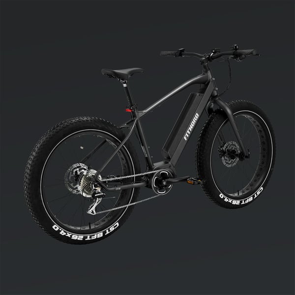 FitNord Rumble 500 Elfatbike 2024, svart (720 Wh batteri)