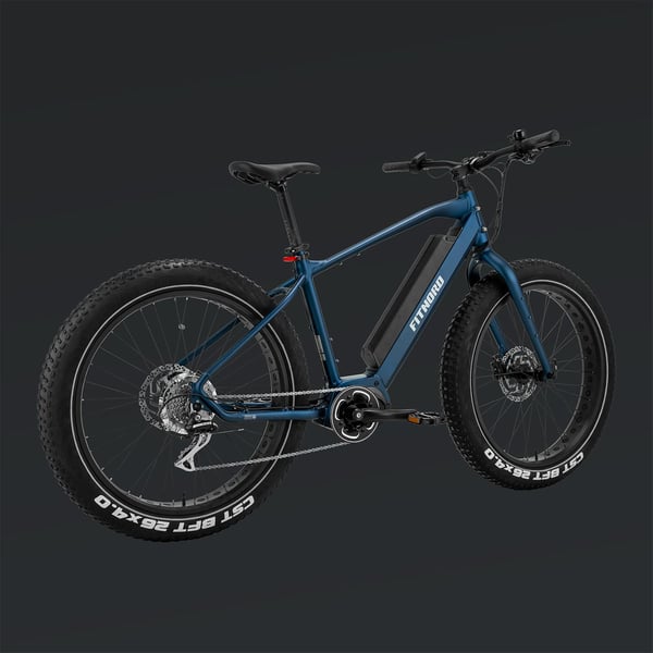 FitNord Rumble 500 Elfatbike 2024, blå (720 Wh batteri)