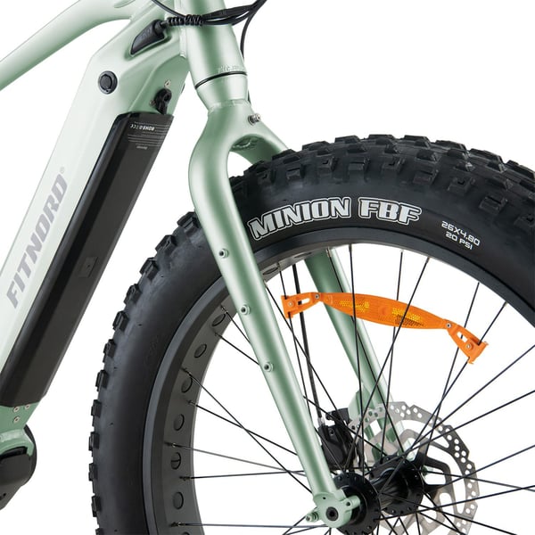 FitNord Rumble 900 Elfatbike, mintgrön (882 Wh batteri)  med ytterligare ett års garanti