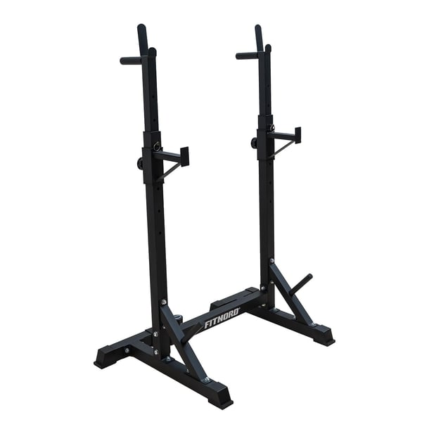 FitNord Bänkpress- och knäböjställning med justerbar bredd