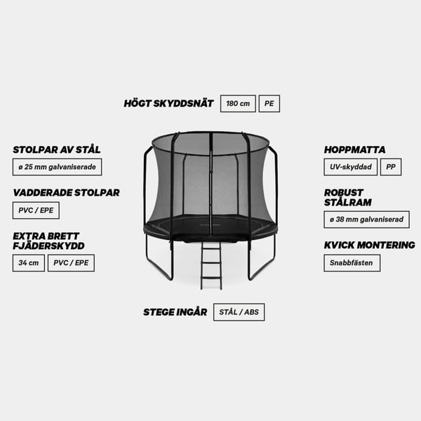 FitNord Bounce Studsmatta 305 cm