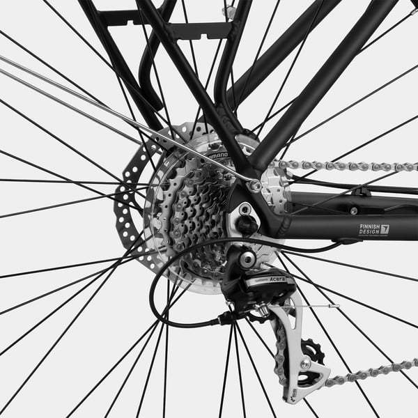 FitNord Venture 500 Elcykel 2024, svart (612 Wh)  med ytterligare ett års garanti