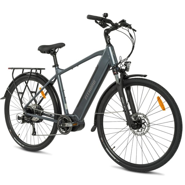 FitNord Venture 500 Elcykel, grafitgrå (630 Wh)  med ytterligare ett års garanti