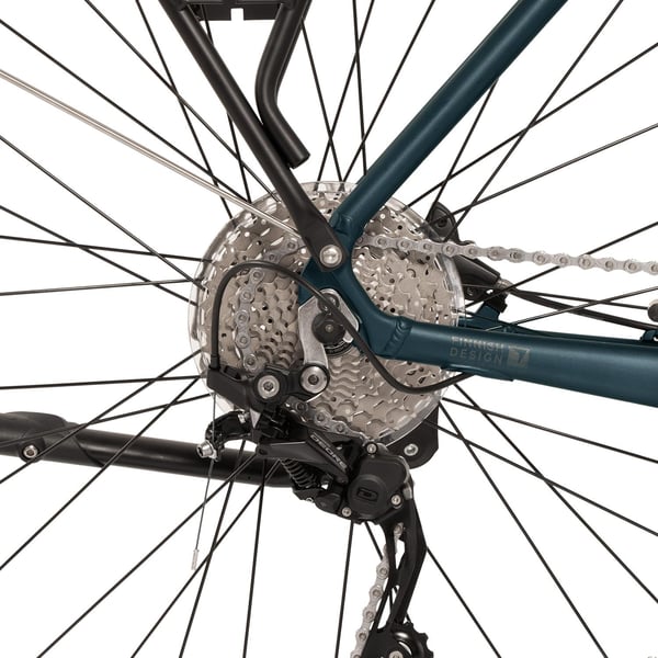 FitNord Venture 700 Elcykel, grafitgrå (720 Wh batteri)  med ytterligare ett års garanti