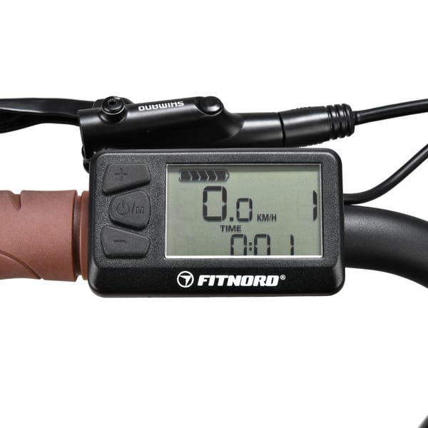 FitNord Venture 500 Elcykel, svart (630 Wh)  med ytterligare ett års garanti