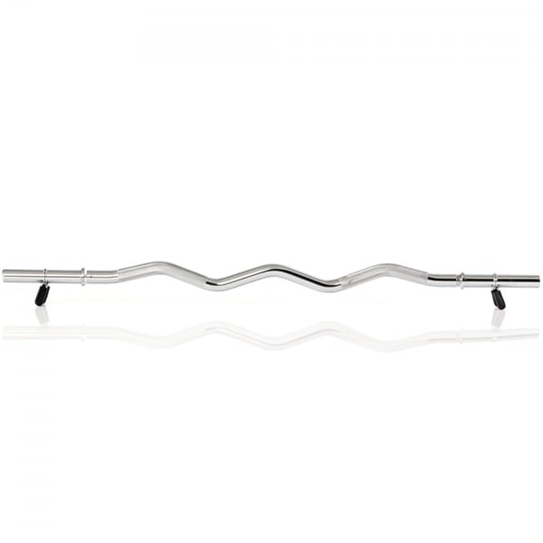 Curlstång 120 cm, 30 mm för viktskivor, Gymstick (med fjäderlås)