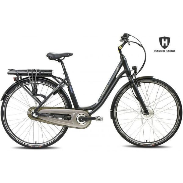 Elcykel/stadscykel Helkama CE3 (374 Wh batteri), grå