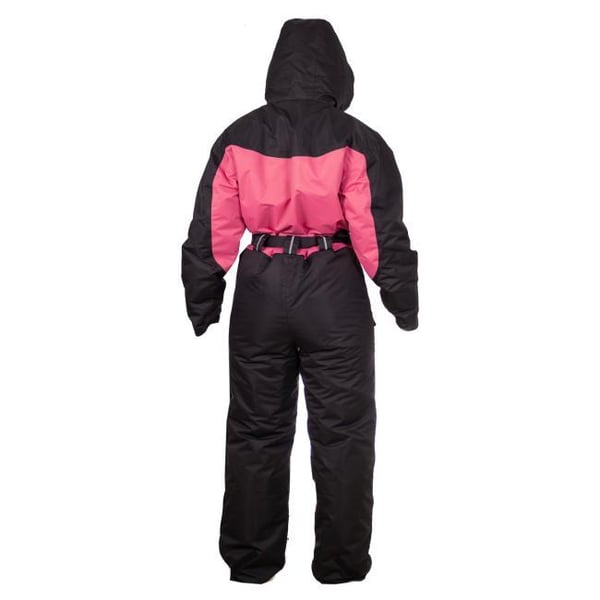 Snow Fox ICE-LITE värmeoverall hel för damer, svart/rosa