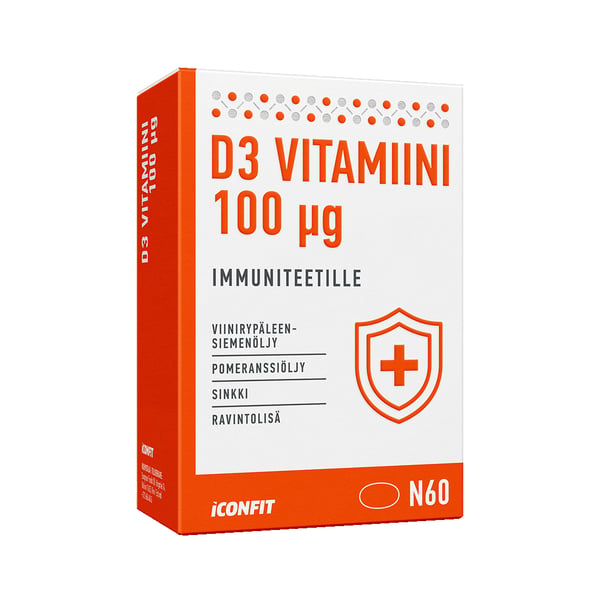 ICONFIT Blister Vitamin D3 Immunity 4000 IE 60st FI — D3-vitamin