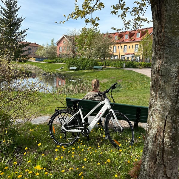 Scushi Norway Universe Elcykel, vit (360 Wh batteri)