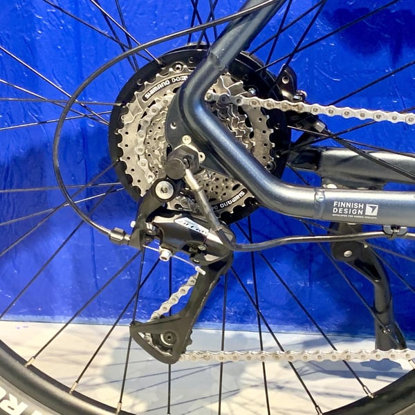 **DEMO STOCKHOLM** FitNord Ranger 300 Elmountainbike 2024, svart (720 Wh batteri) 48 cm