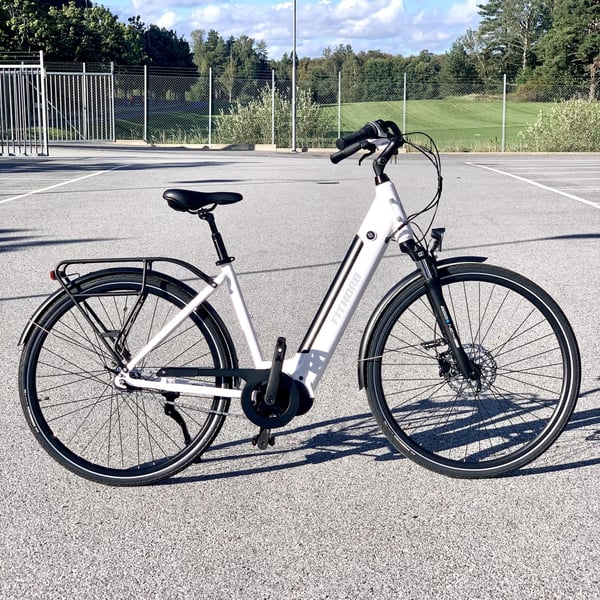 **DEMO STOCKHOLM** FitNord Classic 500 Elcykel G2, vit 612Wh 48 cm