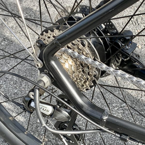 **OUTLET STOCKHOLM** FitNord Ranger 300 Elmountainbike, Svart (690 Wh batteri) 53 cm