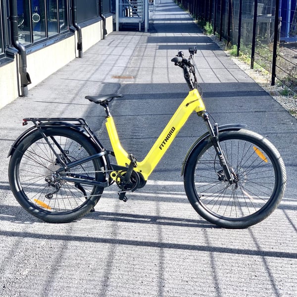 **DEMO STOCKHOLM** FitNord Ava 700FS Elcykel, gul 720Wh 48 cm