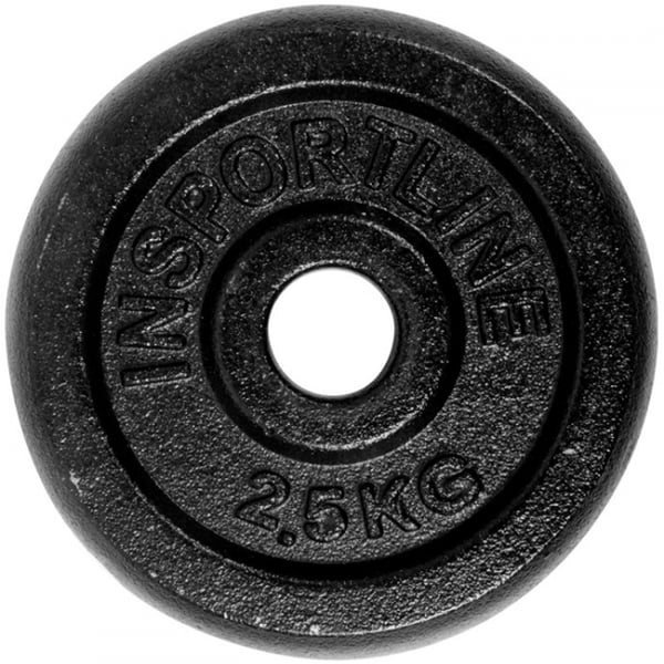 inSPORTline Blacksteel Viktskiva 30 mm 2,5 kg