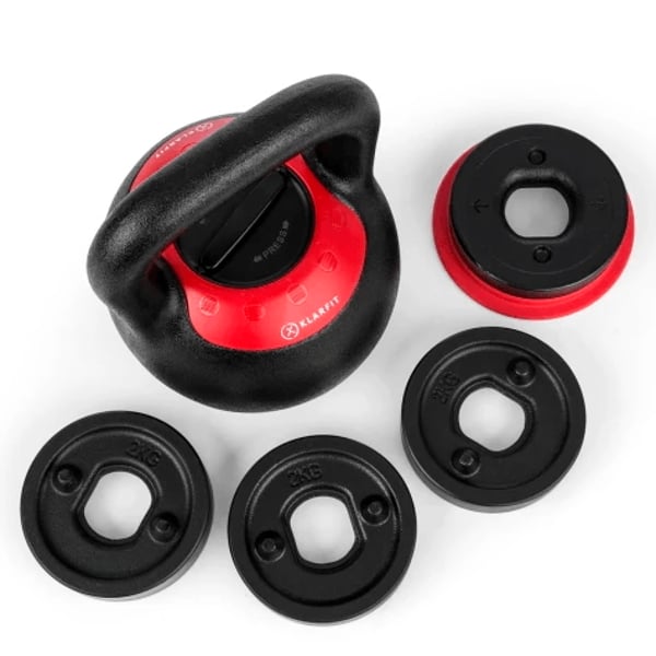 KLARFIT Justerbar Kettlebell 8-16 kg