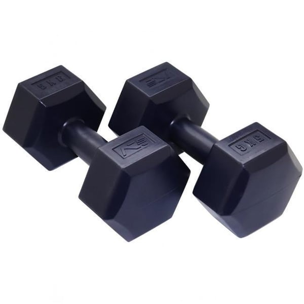 SportVida kantiga vinylhantlar 5 kg (PAR)