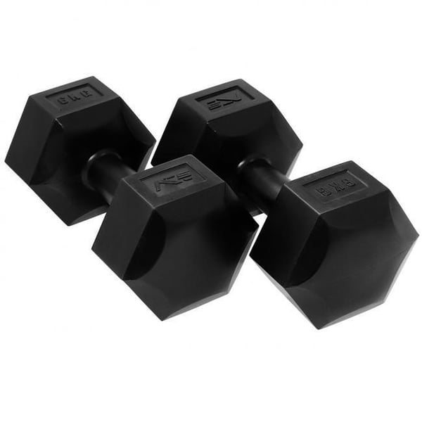 SportVida kantiga vinylhantlar 6 kg (PAR)