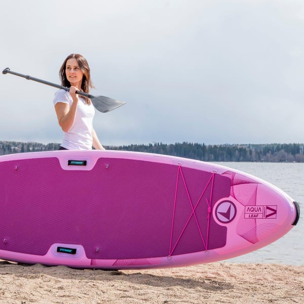 FitNord Aqua Leaf 340 SUP-brädsats, rosa