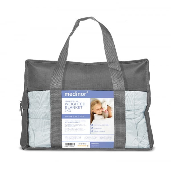 Medinor Tyngdtäcke för barn 3 kg, Bomull (100x150 cm)