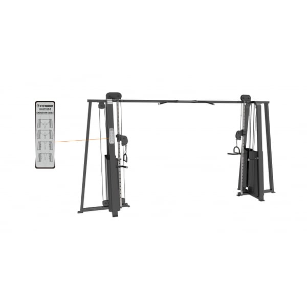 FitNord Diamond Cable Crossover med viktmagasin, höjdjusterbar